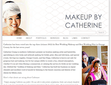 Tablet Screenshot of makeupbycatherine.com